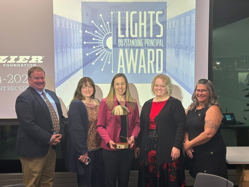 Mrs. Johnson and staff members