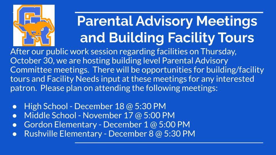 Parent Advisory Meetings Fyler