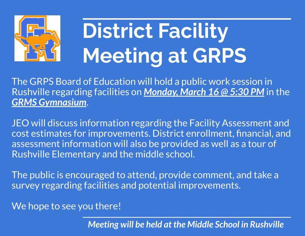 March 2026 Facility Meeting Flyer