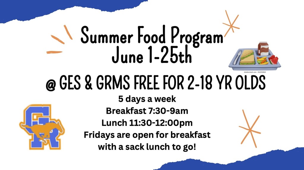 Summer Food Program Flyer June 1-25