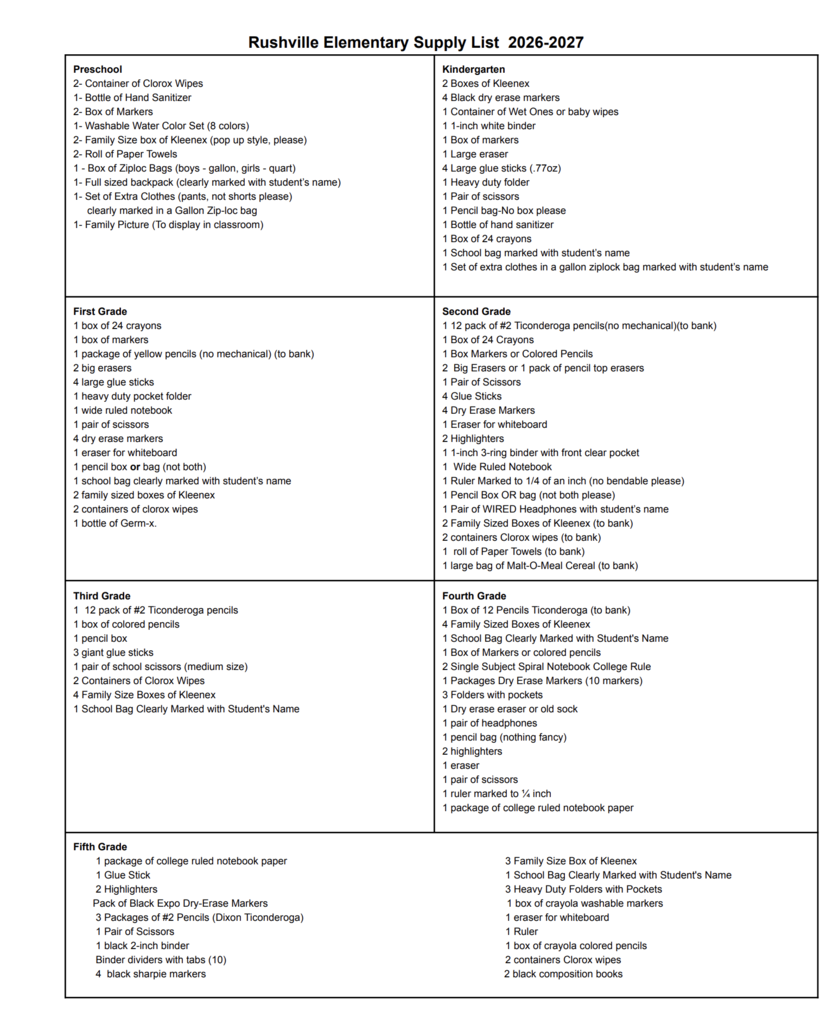 school list