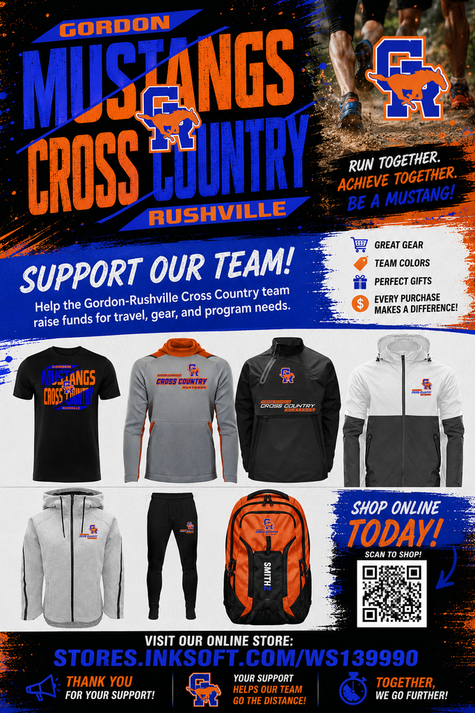 Please support our Cross Country team by purchasing some team clothing or swag at the following link: https://stores.inksoft.com/WS139990
