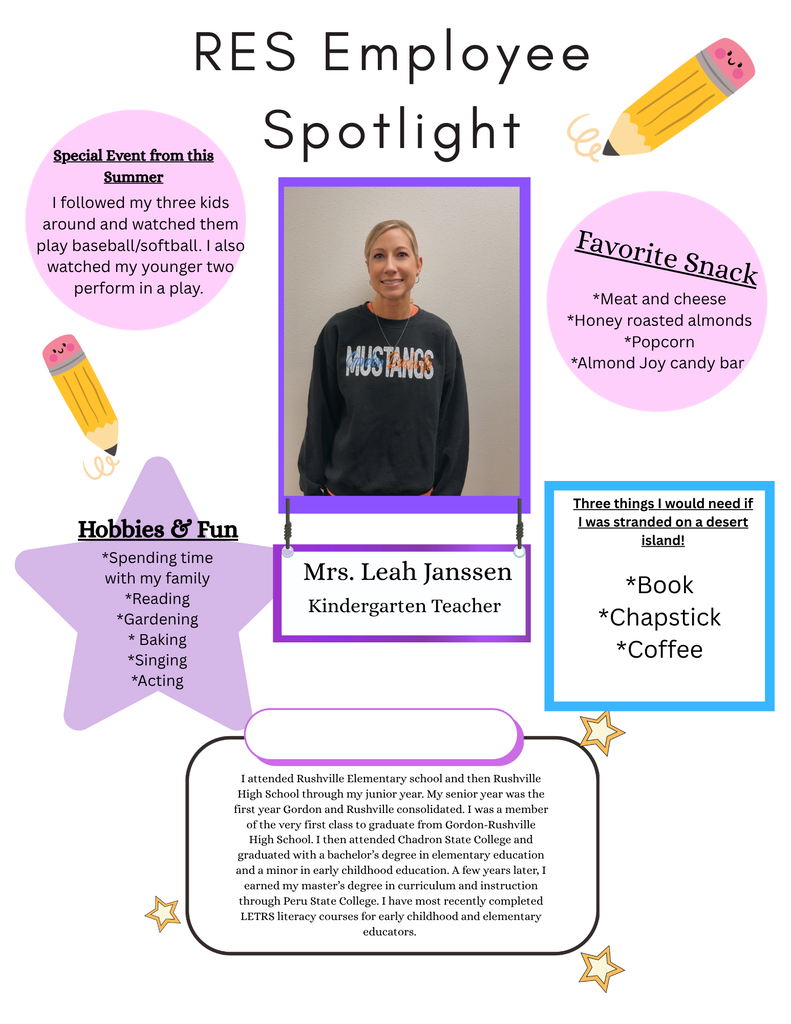 RES Spotlight* Mrs. Leah Janssen