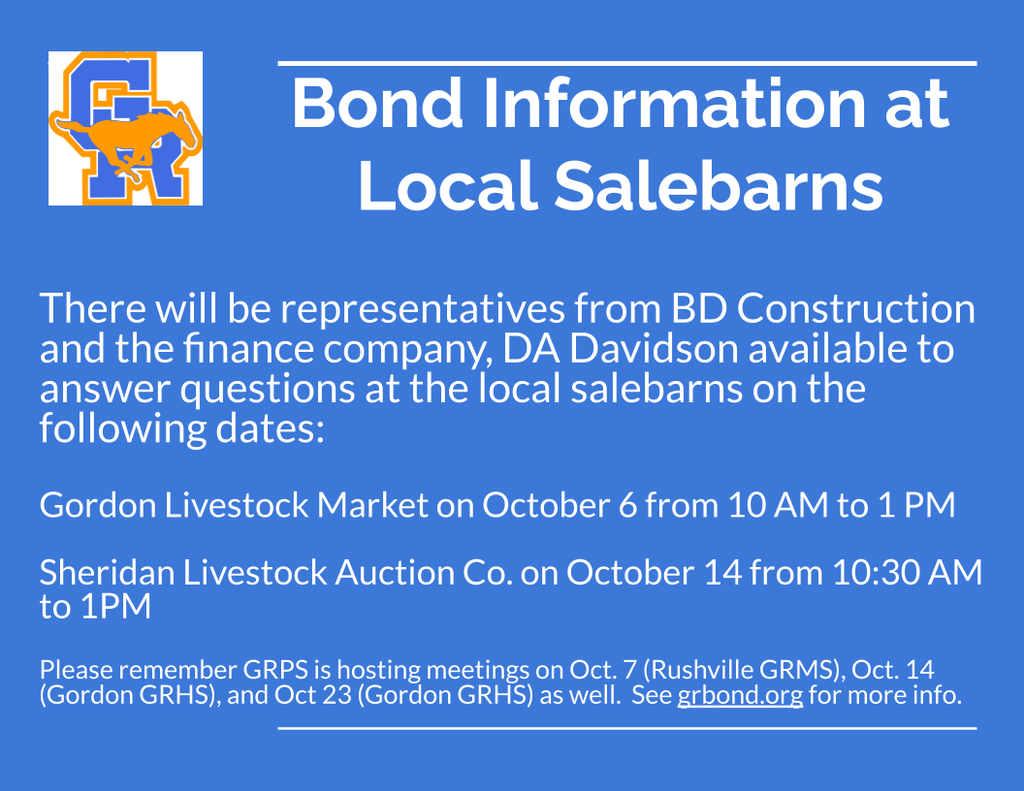 Bond Meeting October 6th and 14th