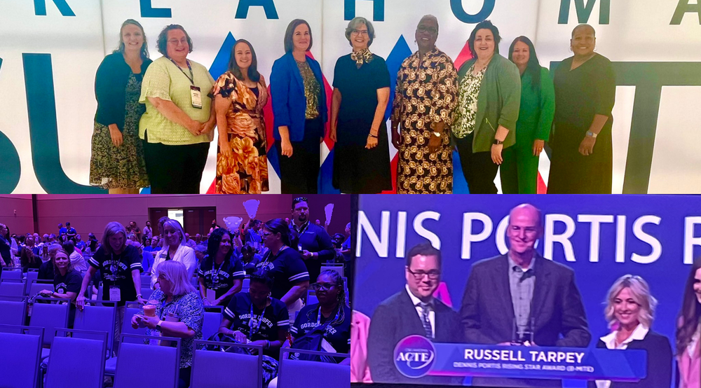 Collage of photos with Gordon Cooper staff members at the Oklahoma Summit conference