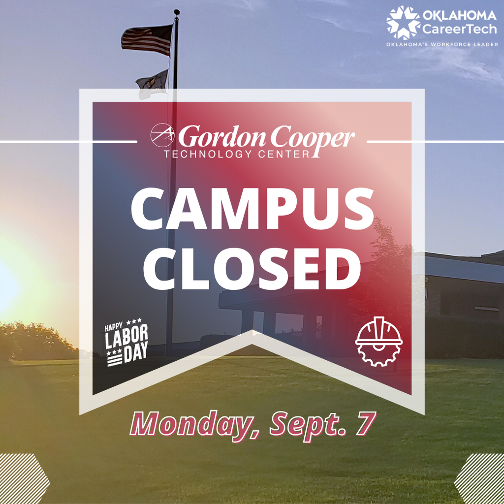 Gordon Cooper will be closed Labor Day