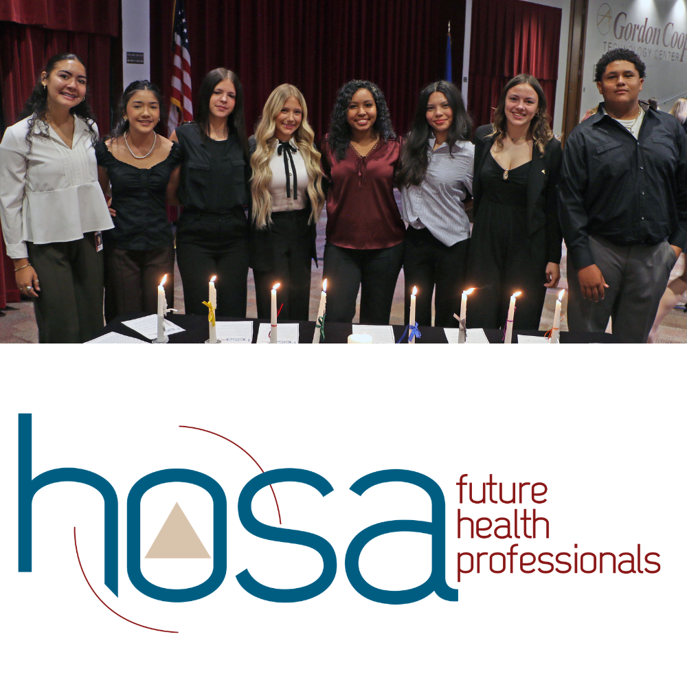 2026 HOSA Officers with HOSA logo
