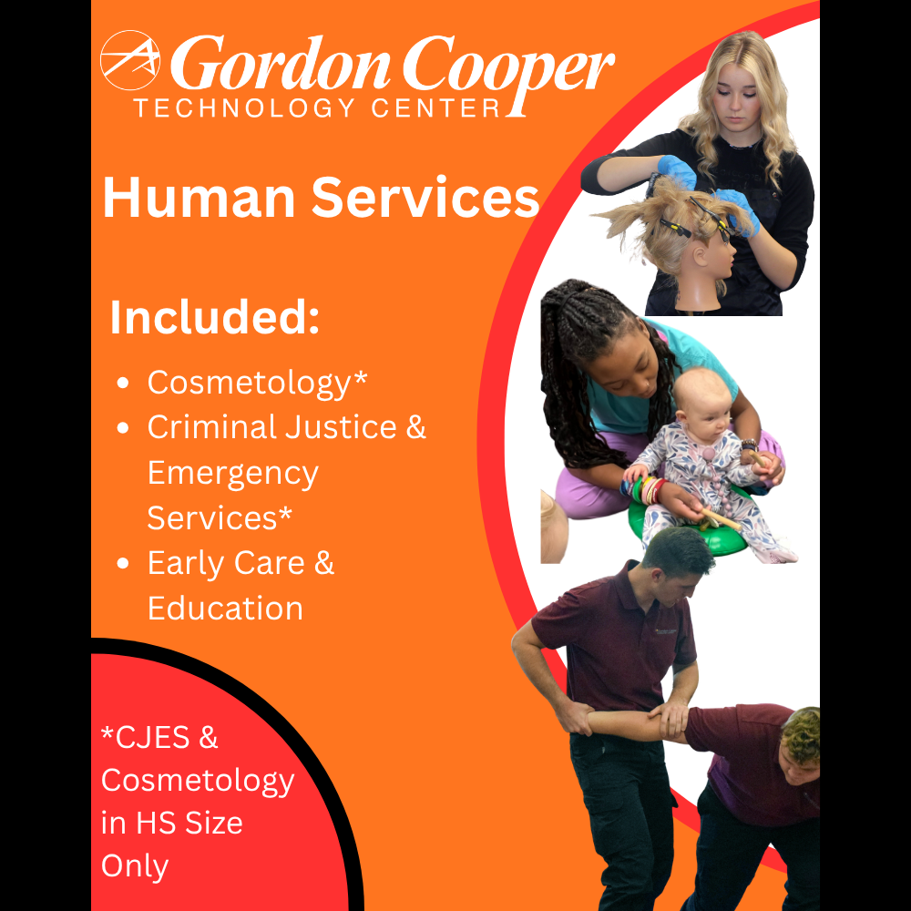 Halloween costume template showing GCTC Human Services programs 