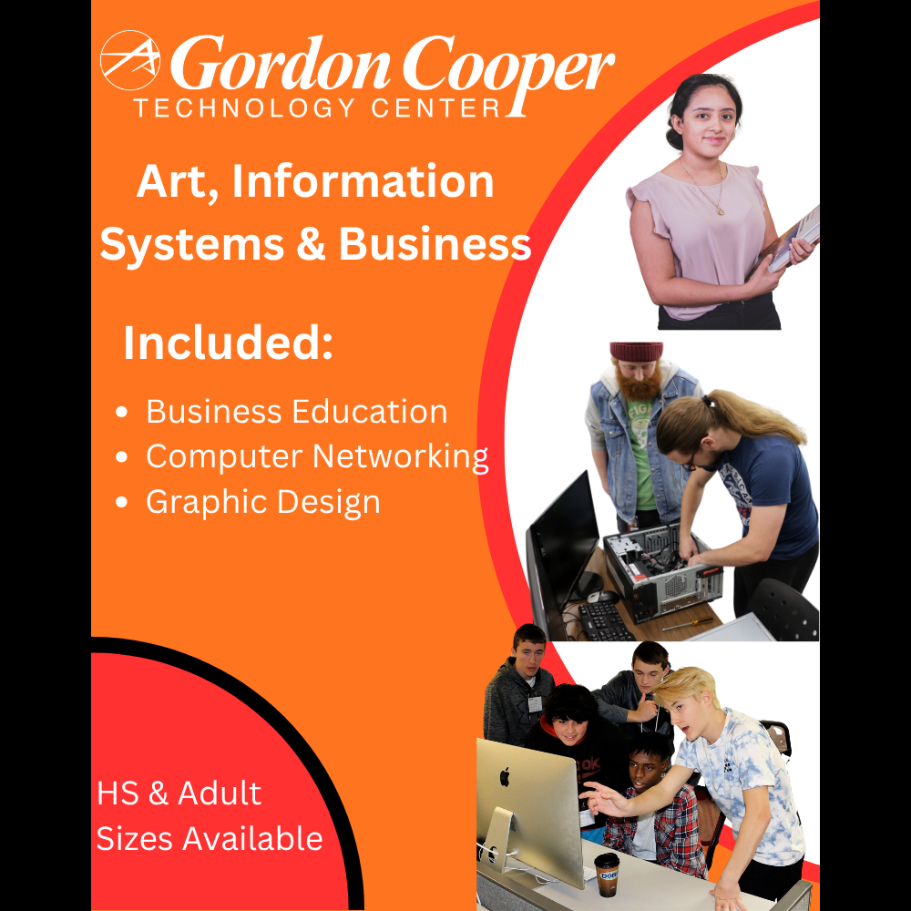 Halloween costume template showing GCTC Art, IT and Business programs 