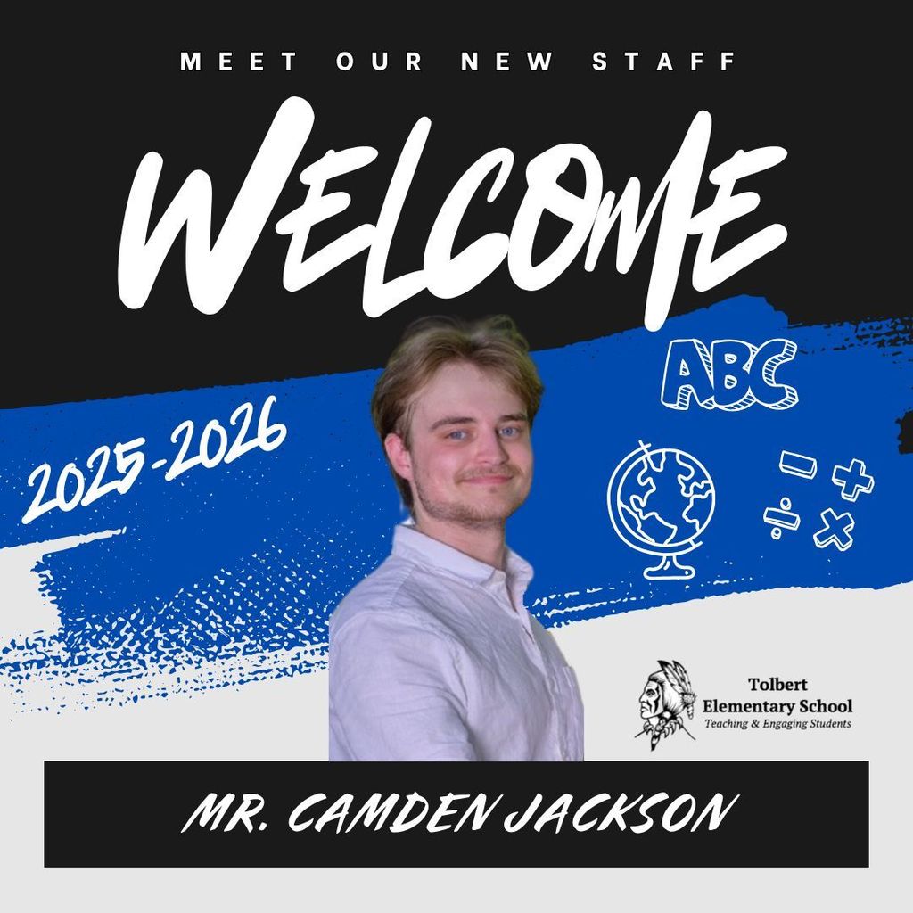 WELCOME FLYER WITH A PICTURE OF MR. CAMDEN JACKSON