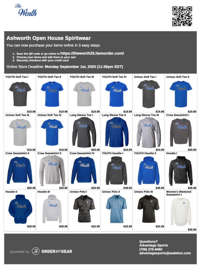 AMS Merch orders