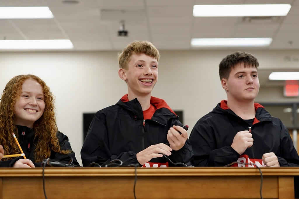 A picture of 3 students.