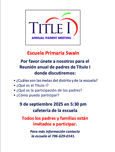 Annual Title I Parent Meeting