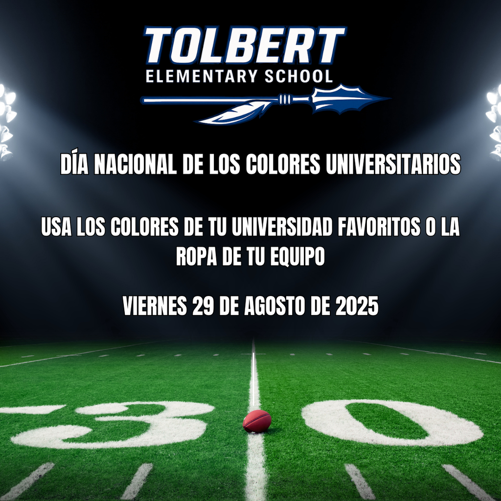 FOOTBALL BACKGROUND - National College Colors Day – This Friday, August 29 Show your school pride and celebrate National College Colors Day! Across the country, students, parents, alumni, and fans will be sporting their favorite college colors. Join the tradition by wearing your team gear and showing off your school spirit loud and proud! #CollegeColorsDay #GoDawgs #TolbertES