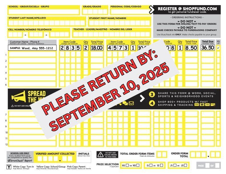 Order form 