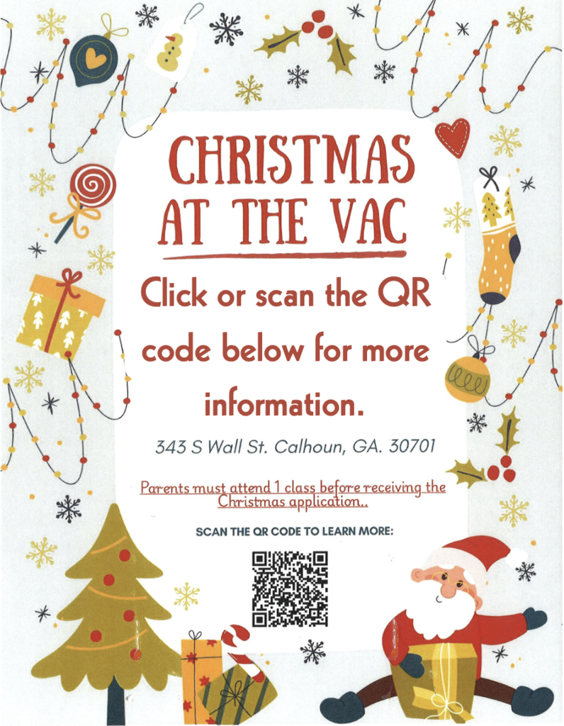 Christmas at the VAC advertisement