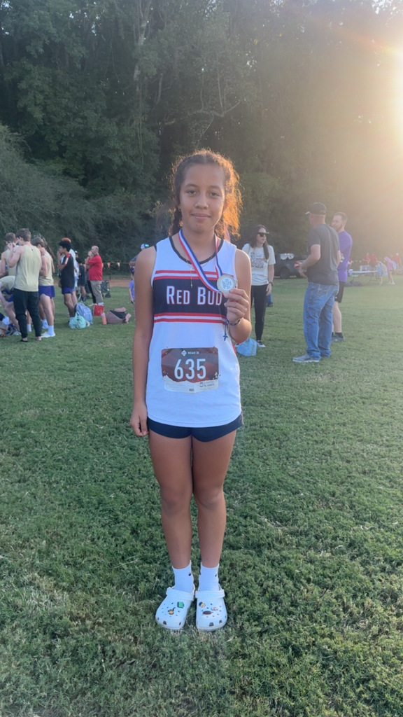One girl cross-country runner