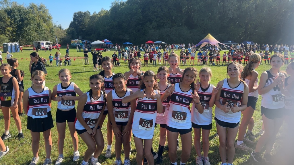 A group of girl cross country runners.