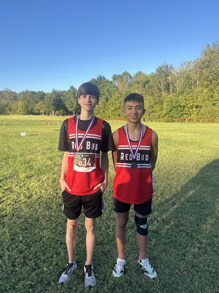 Two boy cross-country runners.