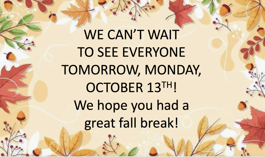 fall break