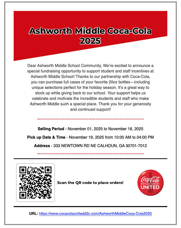 Coke funraiser flyer