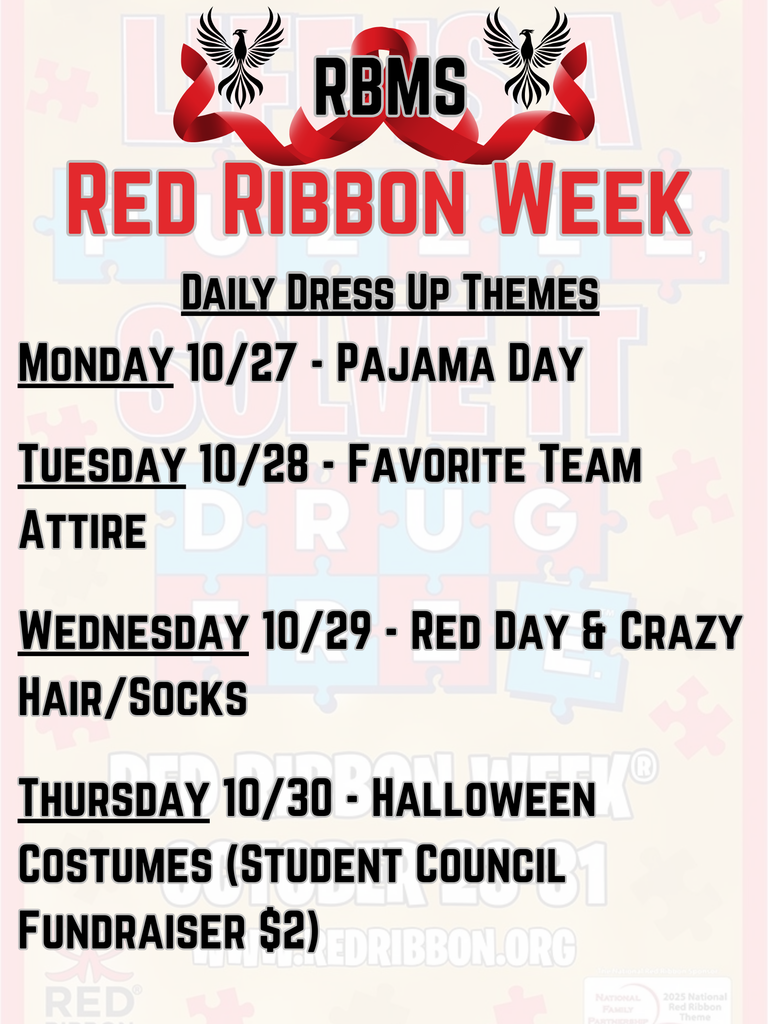 Red Ribbon Week Dress Up Days