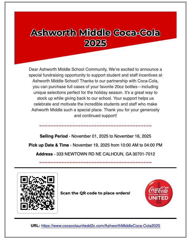 Coke fundraiser flyer