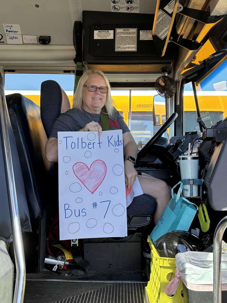 WE LOVE AND APPRECIATE OUR TOLBERT BUS DRIVERS! 💙 This week, in celebration of Georgia Bus Driver Appreciation Week, our students created thoughtful cards, and the TES Sunshine Committee provided special treats to show our gratitude. Our bus drivers play a vital role in ensuring students travel safely to and from school every day. We are truly thankful for their dedication, reliability, and hard work! Thank you to our amazing bus drivers: TES-1: Travis Trumbull TES-2: Marie Gallman TES-3: Pam Brown TES-4: Vanessa Jordan TES-5: Ashley Carroll TES-6: Leslie Trumbull TES-7: Teresa McQueen TES-8: Freddie Grindle TES-9: Cathy Williams GC-1: Meagan White