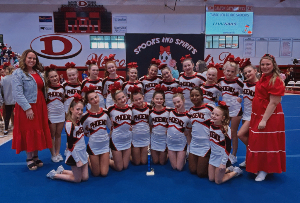 A group of cheerleaders