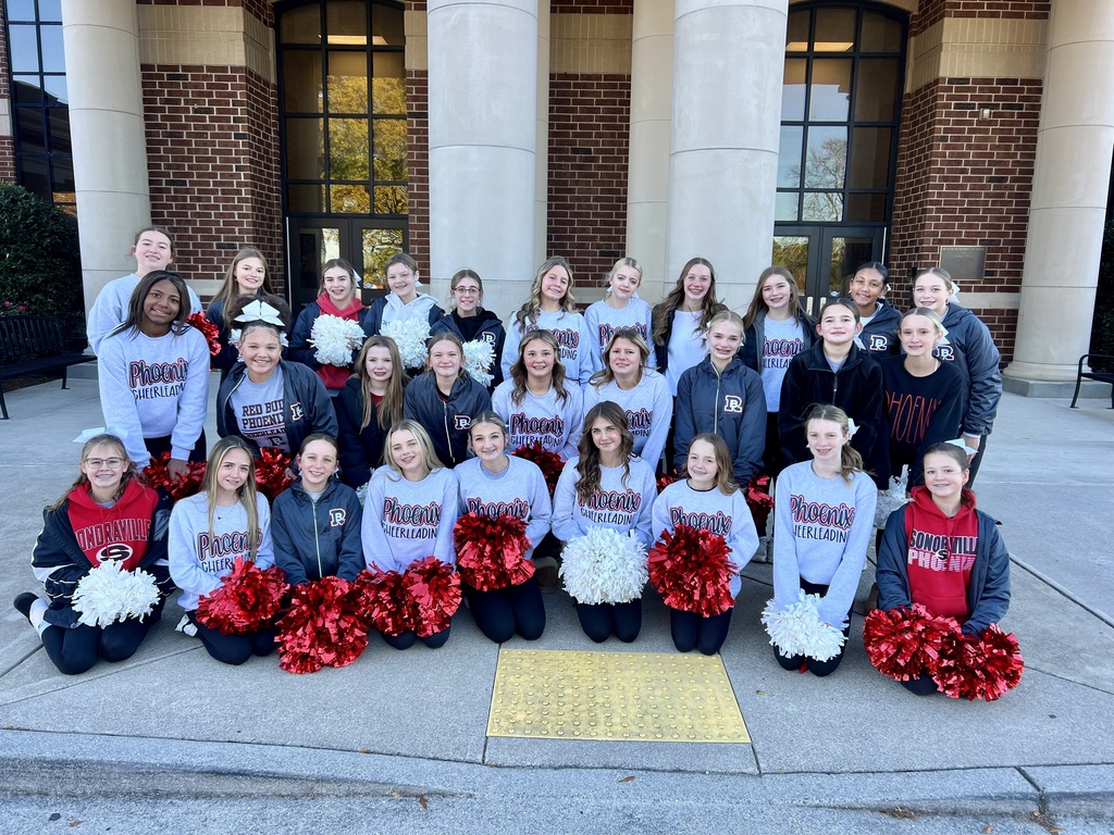 A group of cheerleaders.