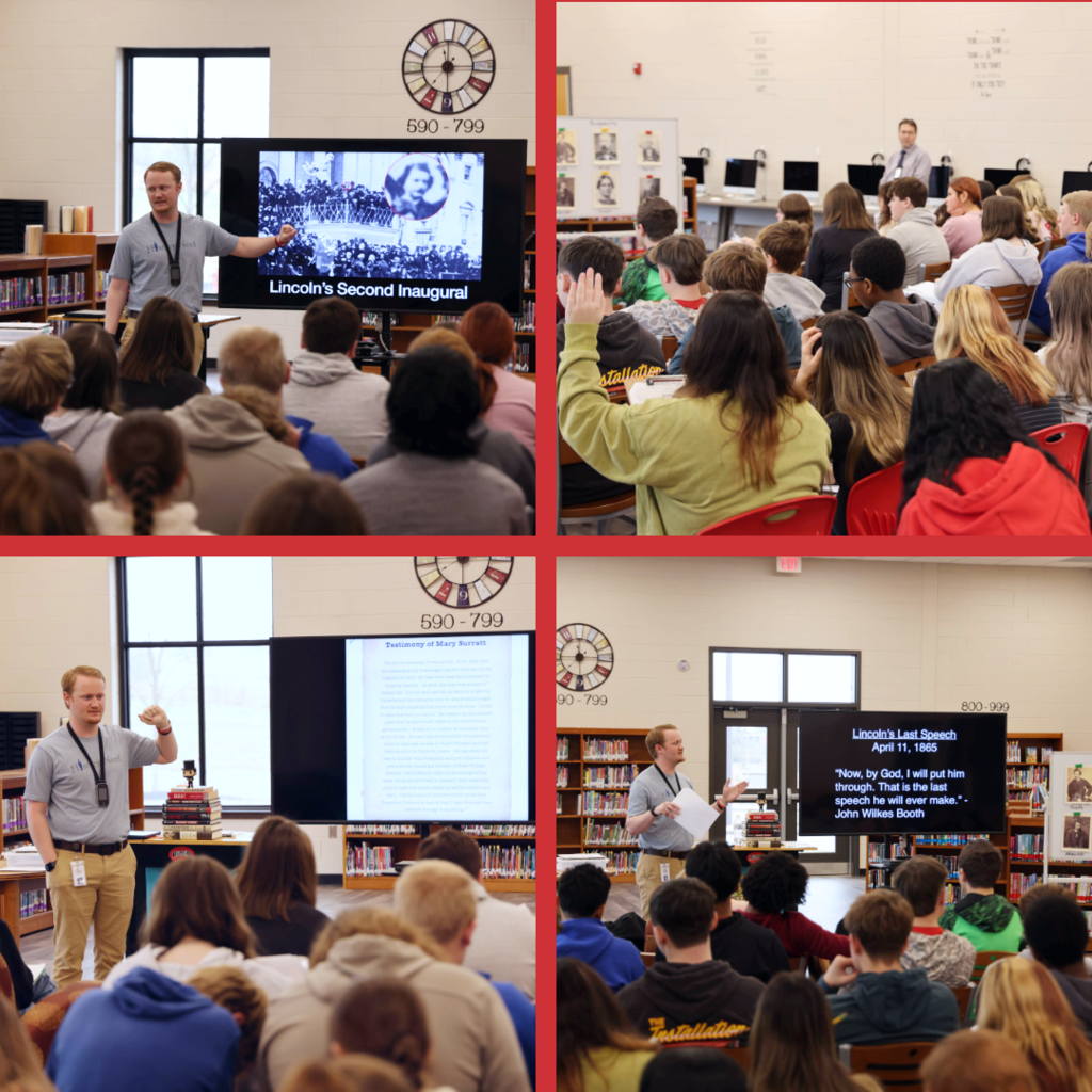 Students learning about Abraham Lincoln