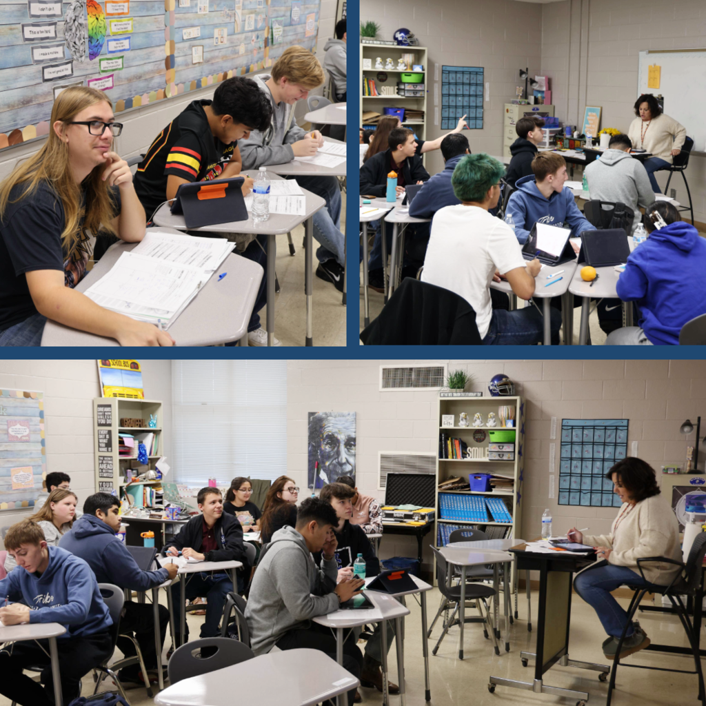 Students learning math at GCHS