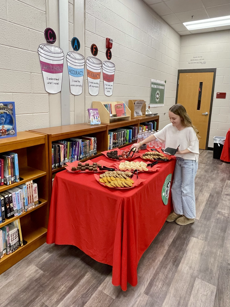 A student getting some sweet snacks.