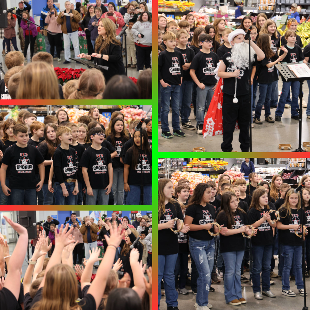 Fairmount Elementary students singing