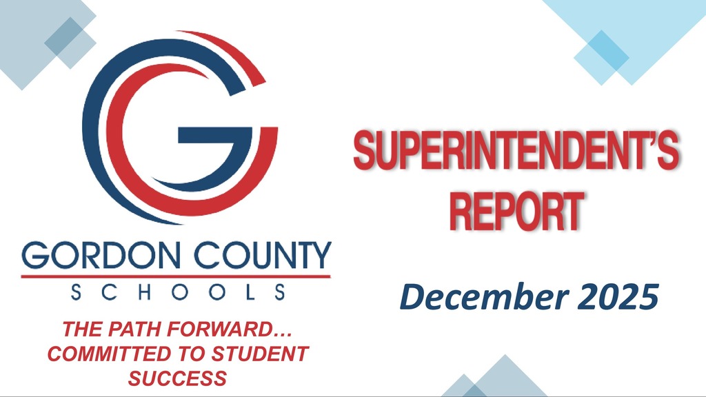 December 2025 Superintendent's Report Cover Page