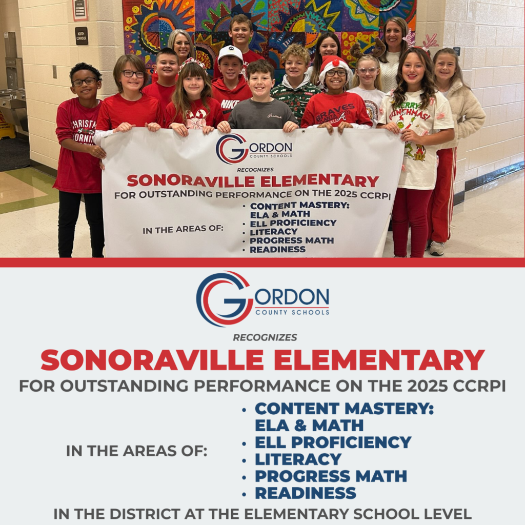 CCRPI Banner for Sonoraville Elementary
