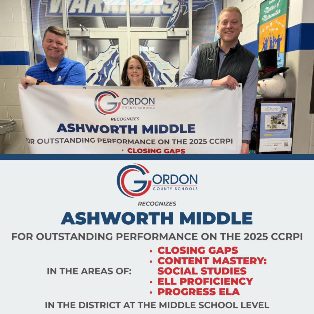 CCRPI Banner for Ashworth Middle School