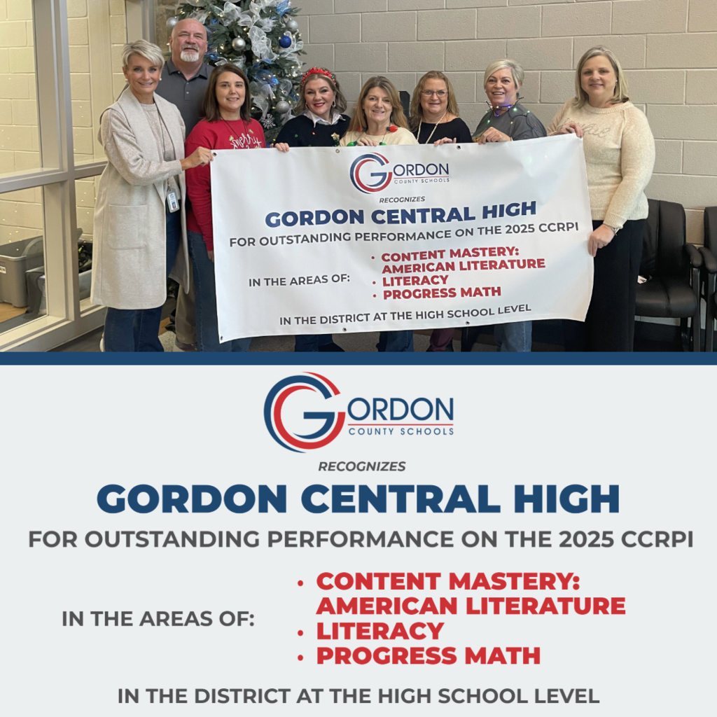CCRPI Banner for Gordon Central High School