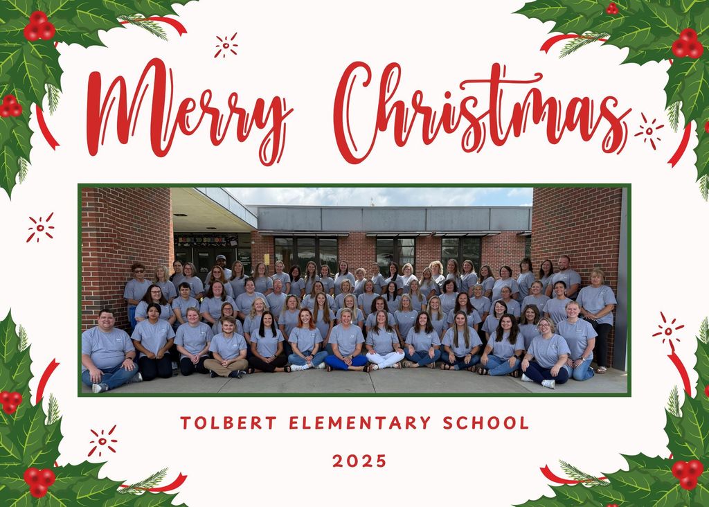 Merry Christmas! Wishing our Tolbert Elementary families a joyful Christmas Day