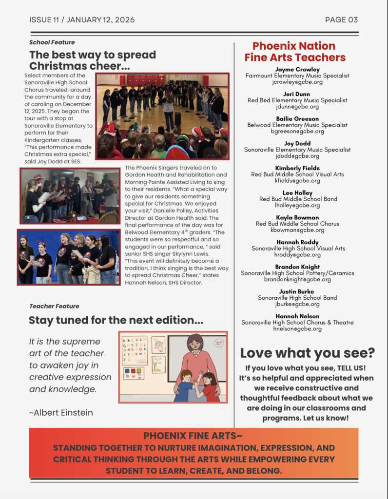 Weekly Arts Announcements 3