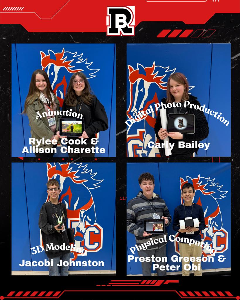 Student competitors at the Technology Competition showcasing their projects