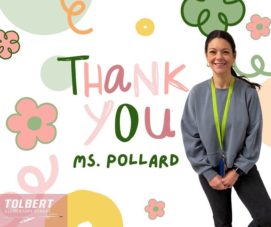 Happy National School Counseling Week!  Tolbert Elementary School proudly celebrates Ms. Hayley Pollard for her dedication, compassion, and unwavering support of our students, families, and staff. Your commitment to guiding, advocating for, and encouraging our students makes a meaningful difference every single day. We truly appreciate all that you do!  #NationalSchoolCounselingWeek #ThankYouCounselors #ExtraordinaryTES