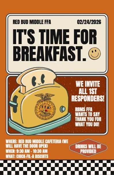 Flyer advertising a breakfast for 1st responders