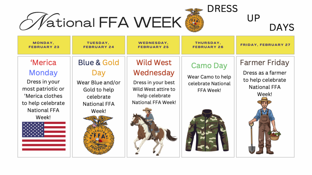FFA Week Dress Up Days