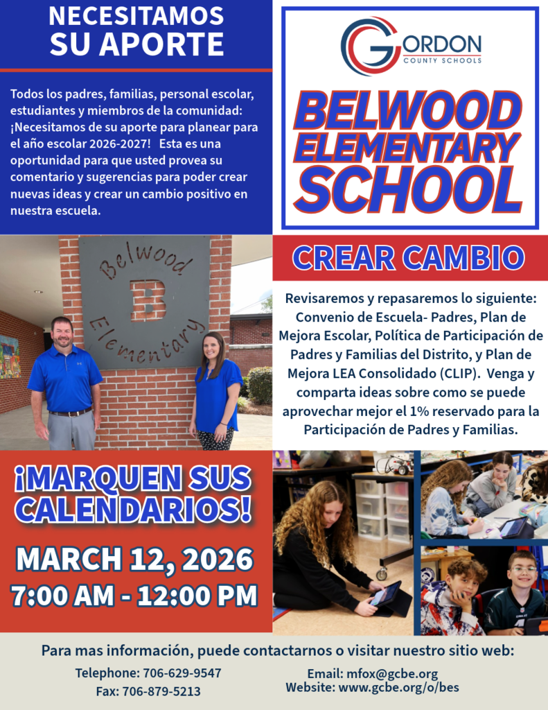 TITLE I Parent Invitation Flyer with Dates and Times in Spanish
