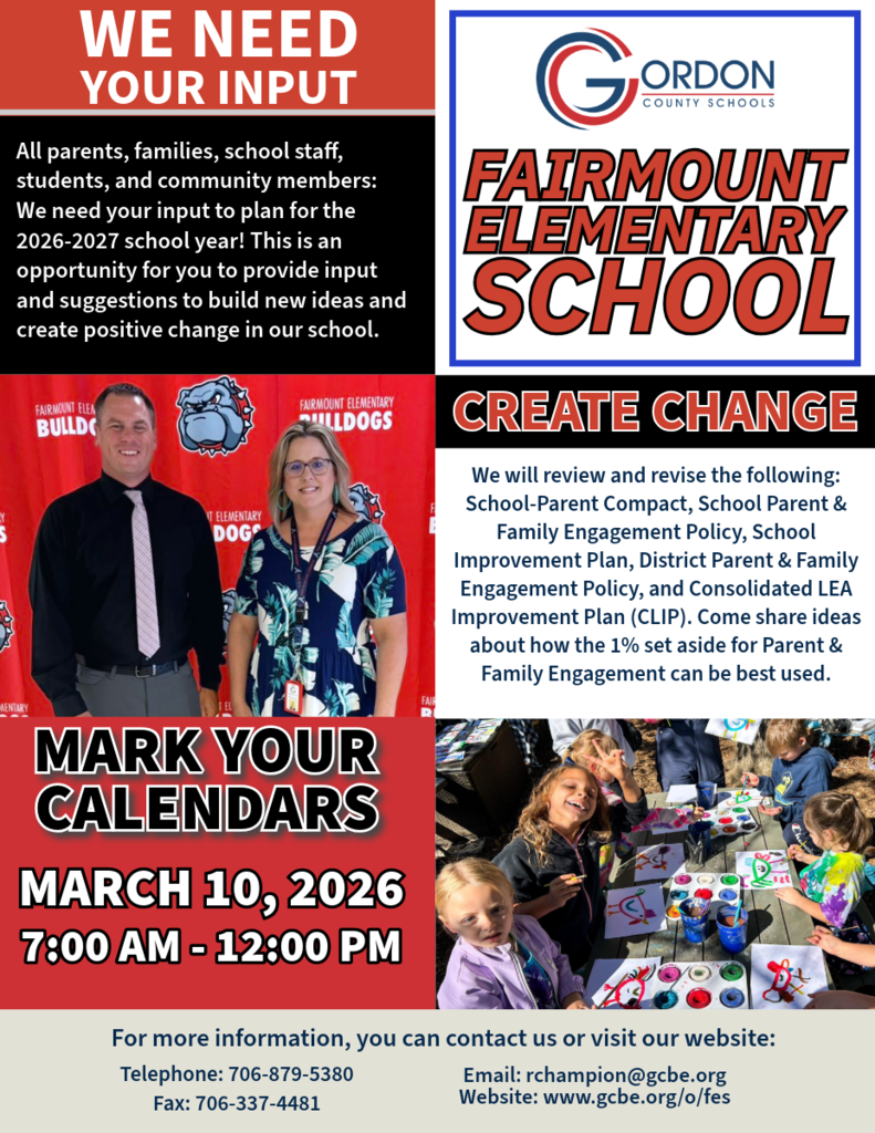 TITLE I Parent Invitation Flyer with Dates and Times