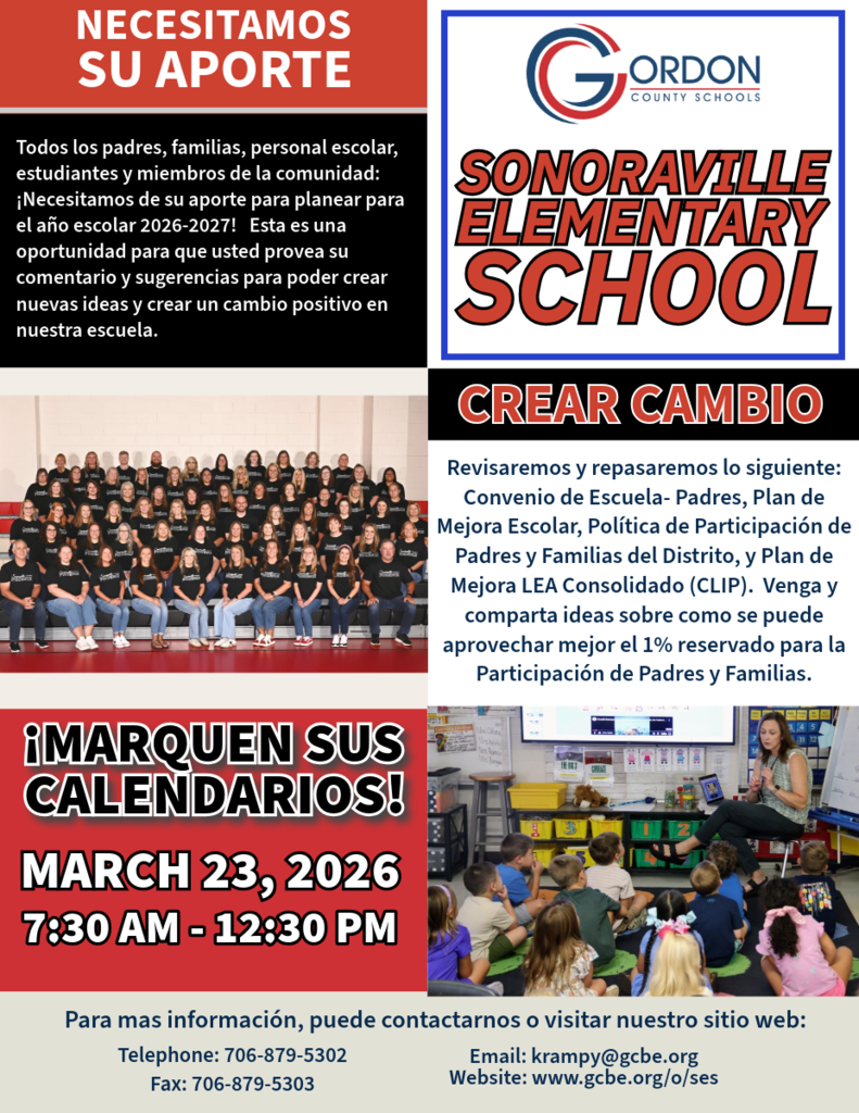 TITLE I Parent Invitation Flyer with Dates and Times in Spanish