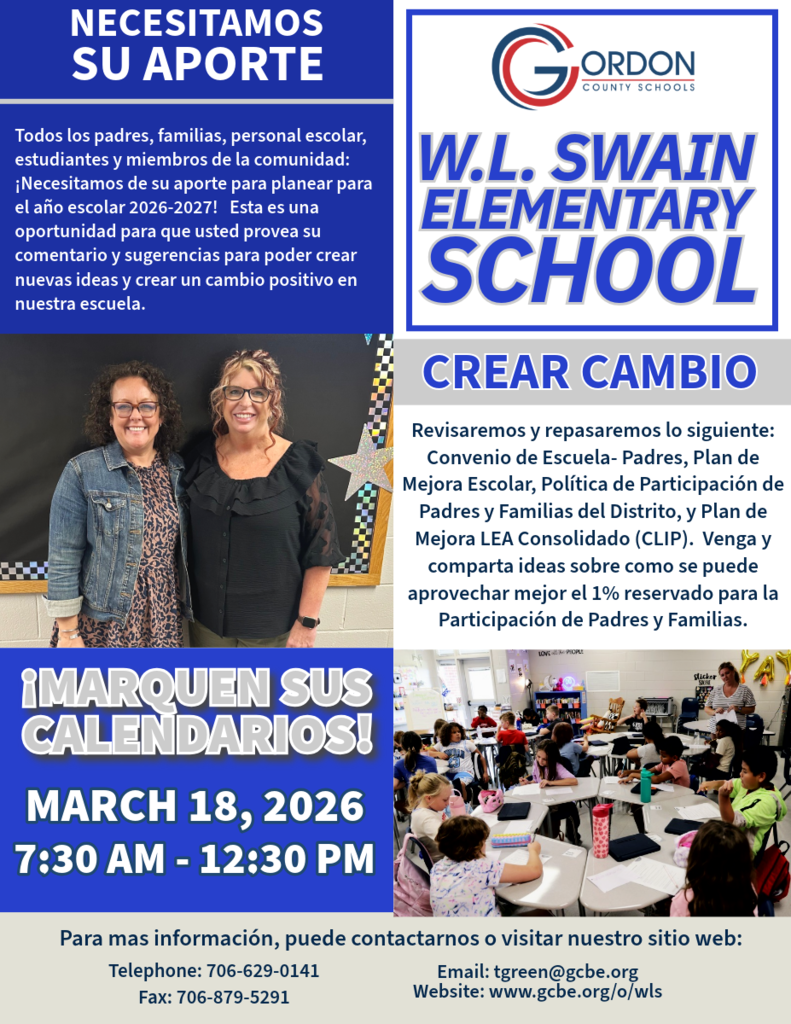 TITLE I Parent Invitation Flyer with Dates and Times in Spanish