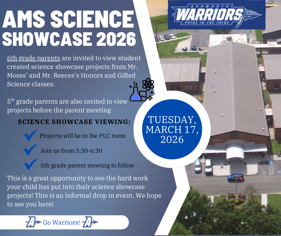 AMS science showcase informational flyer