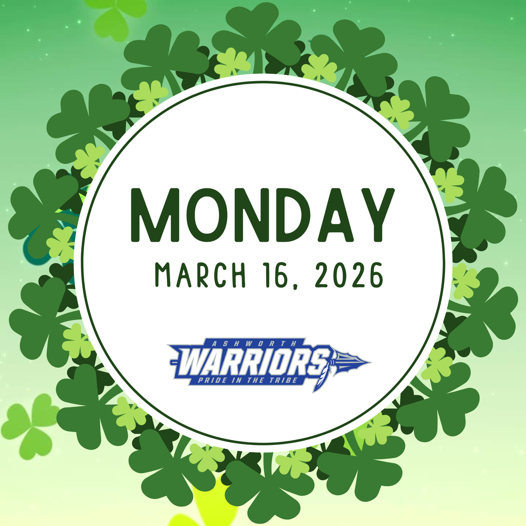 daily announcement cover image for 3-16-26 (shamrocks)